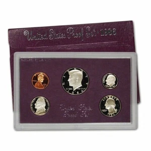 1986 U.S.  Proof Set 5 Coins  In U.S. Mint Holder W/ COA,S Series,Mixed Metals - Picture 1 of 2