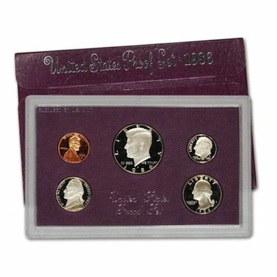 1986 U.S.  Proof Set 5 Coins  In U.S. Mint Holder W/ COA,S Series,Mixed Metals - Image 1 of 2