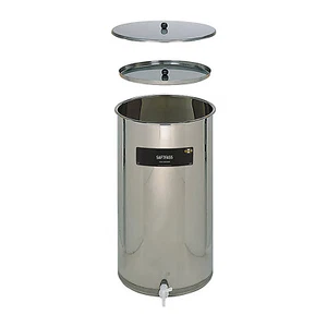 Edelstahlfass-Saftfass 65l inkl. PE-Auslaufhahn Kanne-Lagertank-Fass-Edelstahl - Bild 1 von 2