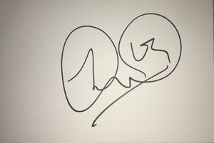 SOL CAMPBELL SIGNED 6X4 AUTOGRAPHED WHITE CARD ENGLAND FOOTBALL 100% GENUINE