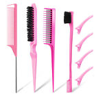 Hair Fluffy Tools Teasing Back Brush Hairdressing Rat Tail Combs Hair Comb Set.