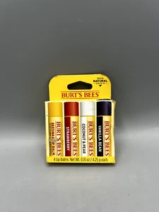 Burt's Bees Beeswax Natural Moisturizing Lip Balm 4 Pack - Picture 1 of 2