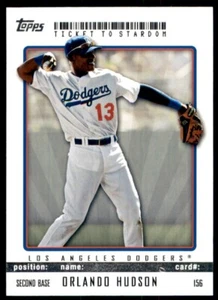 2009 Topps Baseball #156 Orlando Hudson Ticket to Stardom - Bild 1 von 2