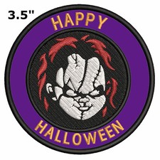 Chucky Embroidered Patch Iron-On / Sew-On Halloween Costume Scary Film Applique