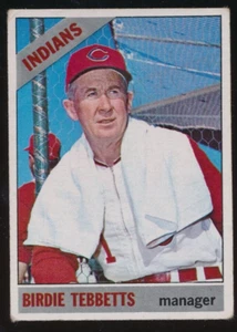 Topps Birdie Tebbetts #552 1966 Cleveland Indians Manager en muy buen estado *centrado + ¡Sp!* - Imagen 1 de 2