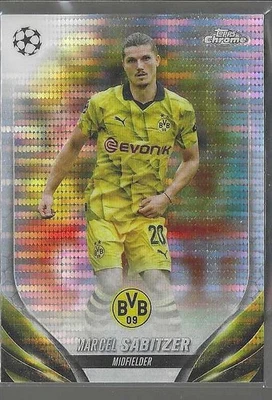 2023-24 Topps Chrome UEFA Club Competitions Pulsar Refractor Marcel Sabitzer #80 - Image 1 of 2