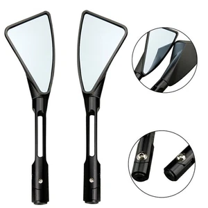 2x Espejos retrovisores laterales para motocicleta Kawasaki Ninja ZX6R 2009 2010 2011 negro - Imagen 1 de 7