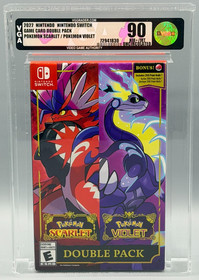 Pokemon Scarlet & Violet Nintendo Switch Dual Pack Sealed New VGA 90 Graded