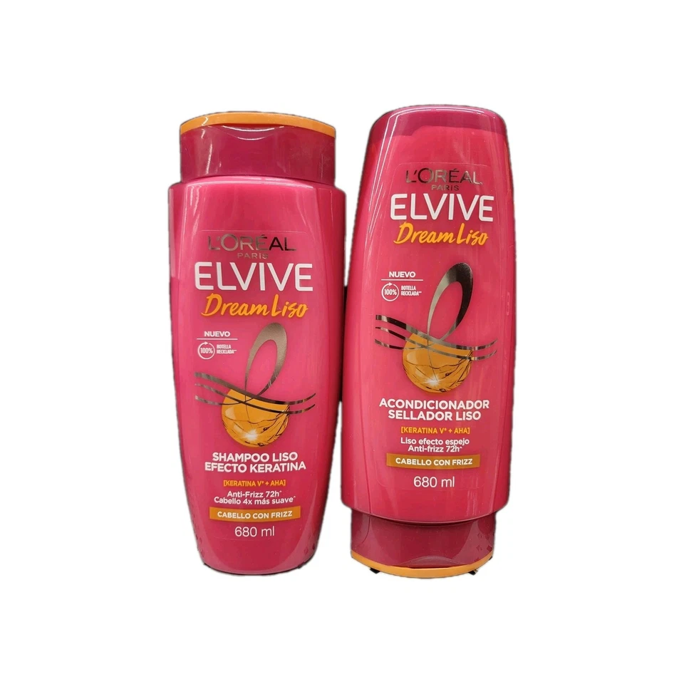 Champú y acondicionador Elvive 2pk Dream Liso Efecto Keratina 680 ml ea Foto 1 de 1