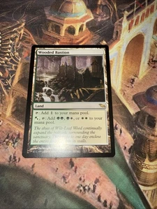 “Shadowmoor Wooded Bastion – Filter Land, forest firewall for your mana mix!” - Picture 1 of 8