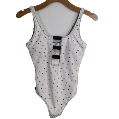 Traje de baño Volcom para mujer Heartache de una pieza sin mangas elástico blanco talla S nuevo con etiquetas Foto 1 de 4