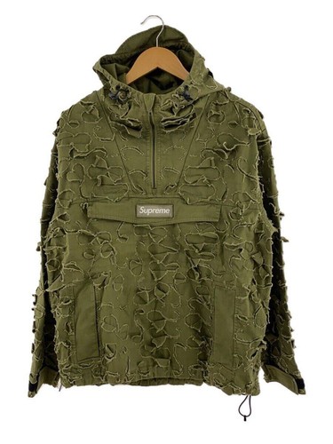 Felpa con cappuccio Supreme 22AW Griffin Anorak S cotone kaki usata