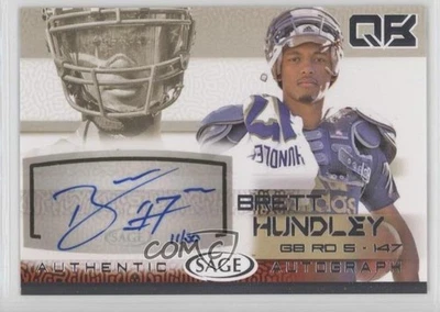 2015 Sage Auto серебро /30 Brett Hundley #A32 дебютант с автографом RC - Изображение 1 из 2