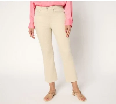 NYDJ Size 6 Feather Beige Billie Ankle Jeans Cool  Embrace A680554 NWOT - Image 1 of 4