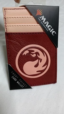 Bioworld Magic the Gathering Red Mana Front Pocket Card Wallet New - Image 1 of 4
