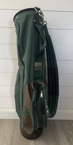 Jones Sports Players Series Green w/ Brown Leather No.005 Sunday Golf Bag Mint - Picture 1 of 9