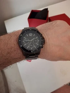 Herrenuhr RELIC by Fossil Gunmetal Schwarz Voll Edelstahl - Bild 1 von 8