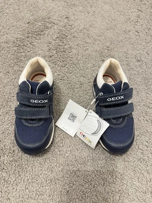 Geox Baby-Boy's Toddler Blue Walking Sneaker Size 8.5 - Image 1 of 4