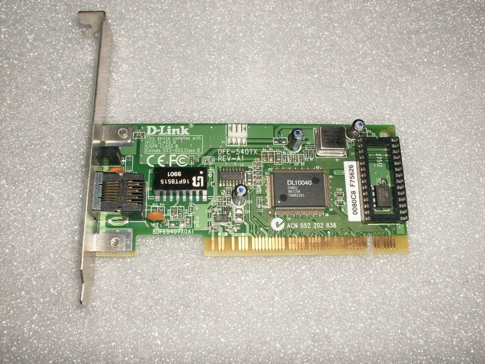 SCHEDA RETE D-LINK DFE-540-TX PCI ETHERNET 10/100 MBS* - Immagine 1 di 1
