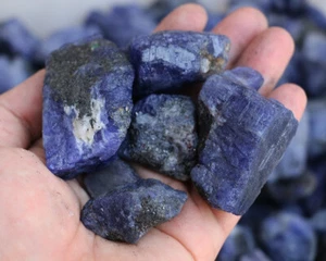 Lotes de 5000 quilates (1 kg) gema de tanzanita azul natural cristal muestra mineral áspera - Imagen 1 de 6