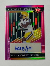 Corey Kiner 2022 Leaf Valiant No.RS-CK1 7/7 Autograph Rookie Card