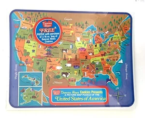 Sealed Duncan Hines UNITED STATES OF AMERICA TRAY PUZZLE 14-1/2" x 11-1/4" - Picture 1 of 1