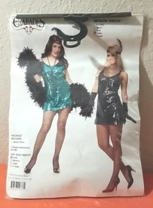 Charades Sequin Dress Flapper Halloween Costume Size Adult Small Color Jade - Picture 1 of 4