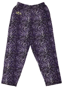 Zubaz NFL Football Men's Baltimore Ravens Post Pattern Pants - Picture 1 of 7