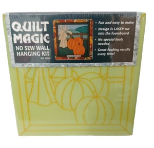 Quilt Magic No-Sew Wandbehang Kit #109 Herbst Ernte 12" x 12" Halloween Herbst - Bild 1 von 7