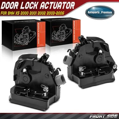 Motor actuador de cerradura de puerta lateral izquierda y derecha delantera 2 piezas para BMW X5 2000 2001 2002-2006 Foto 1 de 4