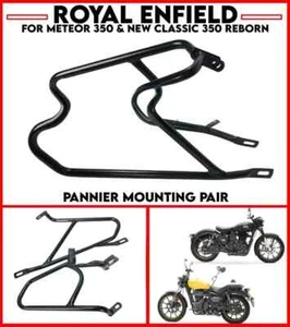 PANNIER PAIR MOUNTING KIT Fits Royal Enfield Meteor 350 & New Classic 350 - Picture 1 of 8