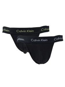 Calvin Klein Herren Unterwäsche 2er Pack Jock Strap Schwarz - Bild 1 von 1