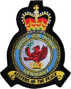 RAF Germany Command Royal Air Force Embroidered Patch Badge - EXCLUSIVE - Foto 1 di 8