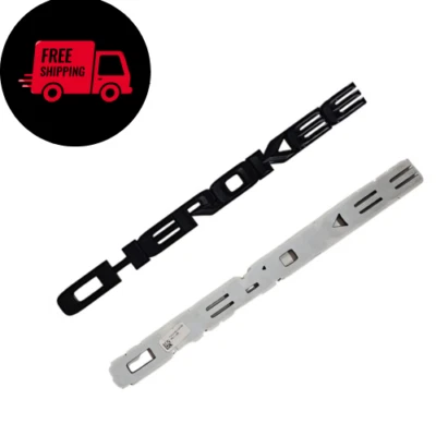 Jeep Grand Cherokee 2017-2022 emblema puerta delantera emblema insignia negro OEM MOPAR NUEVO Foto 1 de 4