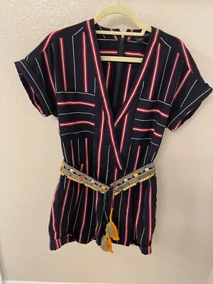 FRENCH CONNECTION Hasan Stitch Romper coveralls with Belt size 2 $ 138 - Image 1 of 4