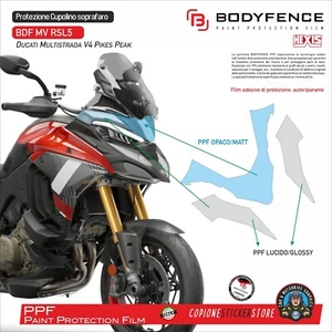 Protezione Cupolino soprafaro PPF DUCATI MULTISTRADA V4 Pikes Peak 2025 MV RSL5 - Picture 1 of 1