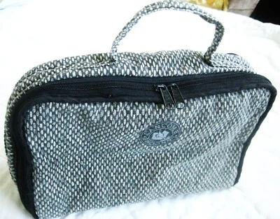 Lancome Paris vtge travel cosmetics zippered bag w 3 plastic detachable organize - Image 1 of 4