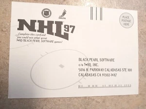 Tarjeta de software NNINTENDO SNES/PERLA NEGRA U/C-SNS-AH7E-EE. UU. INSERTO SOLO NHL 97 - Imagen 1 de 2