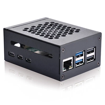 Raspberry Pi 5 Metal Case Enlosure Shell with Cooling Fan for RPI 5 - Image 1 of 4