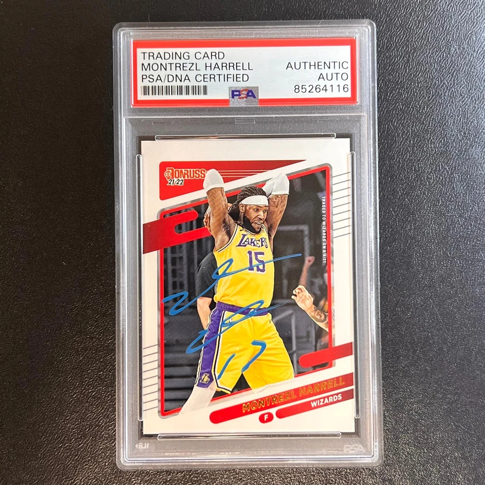 2021-22 Panini Donruss #181 Montrezl Harrell Signed Card AUTO PSA Slabbed Wizard - Image 1 of 2