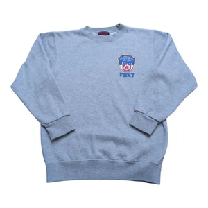 Vintage Official FDNY Logo Jumper GreyFire Department New York Size- Small - Picture 1 of 8