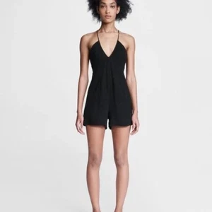 NEW rag & bone Size 6 Strappy Black Mimi Shorts Romper Dress $395 - Picture 1 of 6