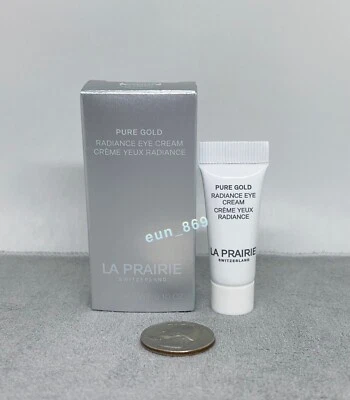 Creme para os olhos La Prairie Pure Gold Radiance tubo de 0,1 oz/3 ml novo na caixa - Imagem 1 de 2