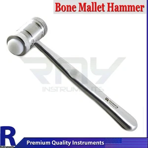 Trituradora de injerto óseo dental hidromiel cabezales de nailon implante quirúrgico mazo mazo martillazo - Imagen 1 de 4