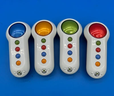 Lote de zumbadores inalámbricos Scene It conjunto de 4 almohadillas de botones grandes Xbox 360 OEM - SIN PROBAR Foto 1 de 3