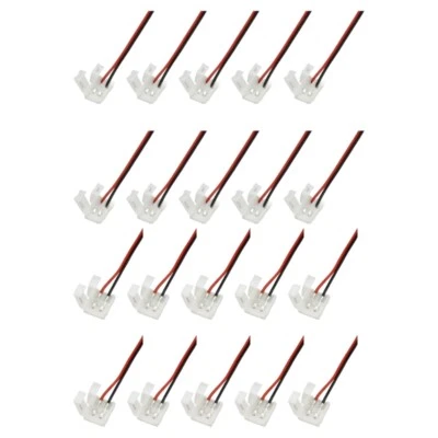 10Pcs No Welding Ribbon 2 Pin Led Strips Adapter For 3528 5050 LED Strips Lamps - Image 1 of 4