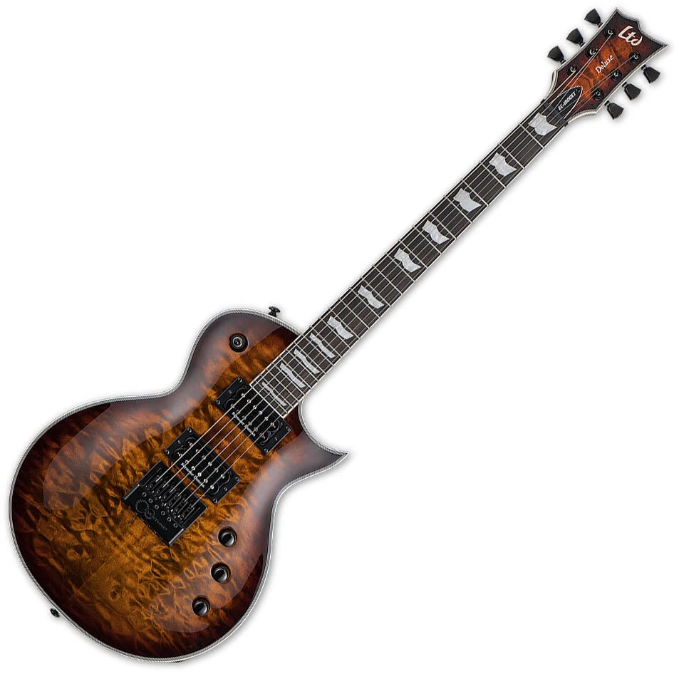 Guitarra elétrica ESP LTD EC-1000 Evertune marrom escuro Sunburst - Imagem 1 de 1