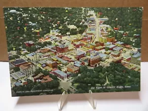 Cartolina in lino Veduta aerea del Consiglio Bluffs Iowa - Foto 1 di 2