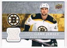 2008-09 UPPER DECK GAME JERSEYS MARK STUART JERSEY 1 COLOR BOSTON BRUINS #GJ2-MA
