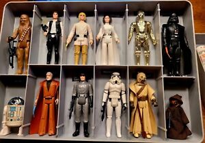 Vintage Kenner Star Wars 1977 Lot of First 12 Original Figures/Accessories Plus 